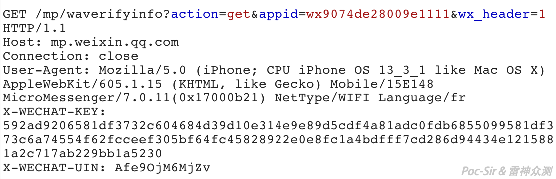 Mini Program detail request packet