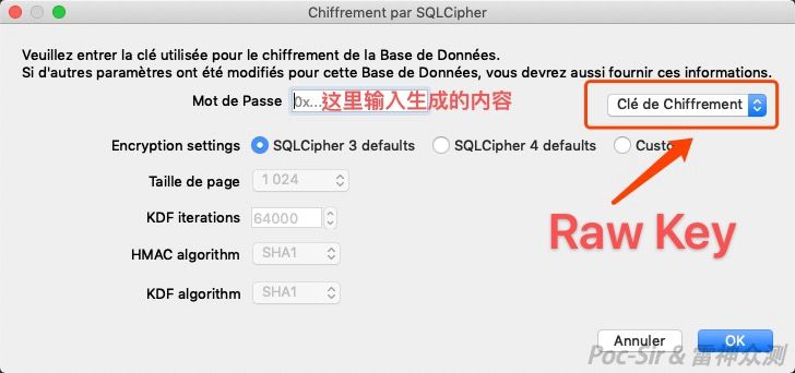 Opening the database